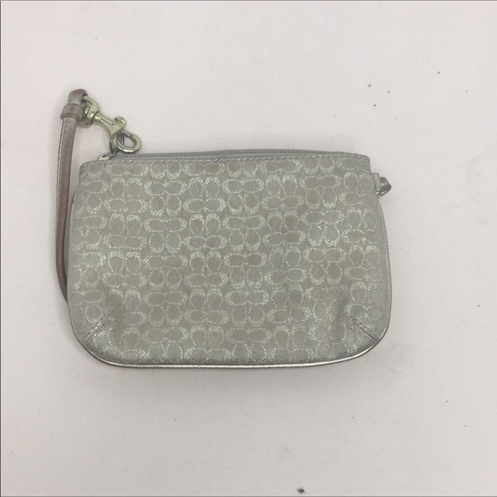 SMALL gold wristlet